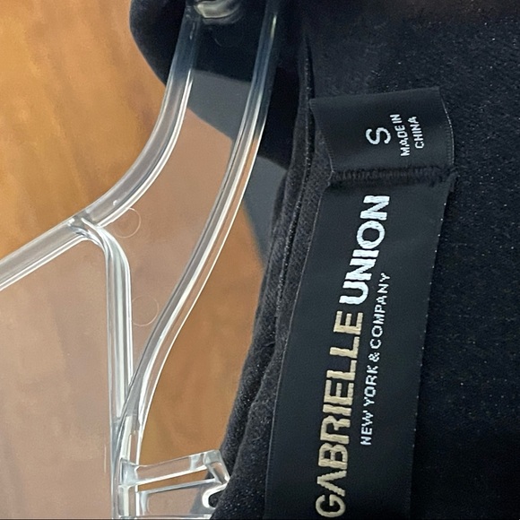 ZIP-FRONT Black DENIM DRESS - GABRIELLE UNION COLLECTION - Size Small NWT - Picture 7 of 10